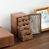Accessories Packaging Organizers Elegant Storage Organizer for Women 5Drawers Jewelry Wood Necklace Rings Box Unique Organiser Home Use 231025