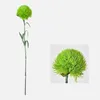 Decorative Flowers Green Dianthus Artificial Plants For Decoration Home Ball Flower Interior And Decor Greenery Plastic