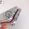 Étuis de téléphone portable Acrylique Miroir Étuis de téléphone Maquillage Airbag Couverture arrière Protecteur anti-chute pour iPhone 15 15pro 15plus 15 pro max 14 13 12 11 7 8 YB5N