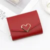 Card Holders And Fashionable Women's Short Wallet Heart Shaped Versatile Bag Change Case