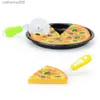 Kitchens Play Food Simulation Kids Pizza Cutting Toy Food Plastic Pizza Cooking Gift Boy Girl Kitchen Toy House Pretend Toy Play Kitchen Game ToyL231026