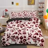 Комплекты постельного белья с леопардовым принтом, пододеяльник из кожи животного для детей, подростков, взрослых, одеяло, полиэстеровое одеяло с наволочкой 231026