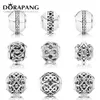 DORAPANG The New 100% 925 Sterling Silver Charm bead Hollowed out pattern Collocation DIY Bracelet & bracele Factory whole3025