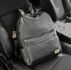 Sacs à bandoulière pour hommes Sac à dos de loisirs en cuir rembourré populaire de cette année Joker couleur unie sac à main pour hommes atmosphère simple sac d'ordinateur de mode noir 3798 #