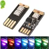 Nuova lampada decorativa per auto led atmosfera USB per auto Luce ritmo di controllo vocale lampadina tocco colorato gradiente luce decorazione interni auto