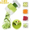 Fruktgrönsaksverktyg handhållen spiralizer skivor 4 i 1 justerbar spiral rivskärare sallad zucchini nudel spaghetti maker 231026