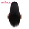 Chignons humains Miss Rola Lace Front Hair s brésilien Remy 100 droit 134 frontal pré plumé rapport moyen 231025