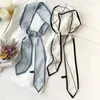 Scarves Korean Style Narrow Silk Scarf For Women Long Streamers Tied To Bags Decorative Ribbons Hair Ties Small