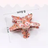 Christmas Hairpin Cute Cartoon Printed Acrylic Grab Clip Hairpin Hair Accessories Holiday Decorative Headdresses