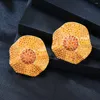 Dangle Earrings Missvikki Charm Orange Round For Women Bridal Wedding Daily Surper Jewelry Noble Luxury Gorgeous High Quality