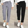 Women's Pants Capris Cotton Linen Pants For Women High Waist Elastic Harem Pants Female Casual Trouser Women Clothing Pencil Pants T231026