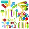 Clay Dough Modeling DIY Slimes Play Dough Tools Accessories Plasticine Modeling Soft Clay Kits Sets Cutters Moulds Educational toy for children 231026