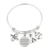 Nieuwe Collectie Mode Roestvrij Staaldraad Bangle Softbal Sieraden Sport Charm Armbanden I love Softbal Armbanden voor Vrouwen Gift276E