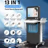 Oxygen Peeling Hydradermabrasion Anti-aging Machine 13 in 1 EMS RF Skin Rejuvenation Wrinkle Freckle Eliminate Dark Circle Pigment Remove Face Exfoliating Machine