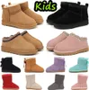 Kids Boots Kid Tasman Kapters Australia But Snow Bot Winter Toddler Classic Ultra Mini Boys Booties Child Fur Kid za dziewczyny dziecko z łukami jkug