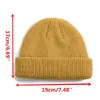 Bonnet Skull Caps Quotidien Pêcheur Bonnet Chapeau Unisexe Style Marin Automne Côtelé Chapeaux Tricotés Pour Hommes Femmes Court Melon Hiver 231025