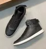 Berühmte Marke High-Top Rivolis Männer Sneaker Schuhe Braun Weiß Schwarz Kalbsleder Schnürung Gummisohle Party Hochzeit Skateboard Großhandel Schuhe EU38-46