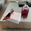 Katı sandalet sivri uçlu slingbacks patent deri yüksek topuklu toka kayış stiletto pompalar metal dekor kadın ayakkabı seksi sığ zapatos
