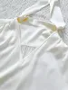 Damesblouses Zijden Lint V-hals Shirt 2023 Dames Elegante Top Franse Witte Blouse Met Lange Mouwen