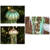 Рождественские украшения, 4 упаковки, подвеска в виде дерева, стеклянные украшения в виде медуз, драгоценности, жемчуг, подвесной декор 231026