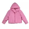 Parka da donna in piumino invernale stile coreano soffice piumino con cappuccio da donna, giacca corta spessa e allentata 231025