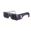 Очки 3D-очки 10 шт. бумажные очки солнечного затмения случайный цвет солнечные очки общего наблюдения солнечное наружное затмение Antiuv Eclipse Gl