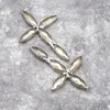 Pendentif Colliers 10pcs en gros facettes champagne étain verre cristal jésus chrétien bijoux faits à la main soudé croix PM29333