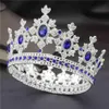 Fashion Royal King Queen Bridal Tiara Crowns for Princess Diadem Bride Crown Prom Party Hair Ornaments Wedding Hair Jewelry 211228202a