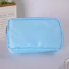 Cosmetic Bags Cases 4PCS Mixed Color Towel Embroidered Letter Waterproof Makeup And Wash Bag Random Letter Color 231026