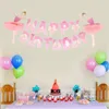 Party Decoration Girl Banner Birthday Flower Garlands Bunting Happy Banners Dra flaggan