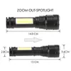 Torches Mini Led Tactical Torch Adjustable Focus Hand Flashlight For Cam Hiking Walking Cycling Etc Drop Delivery Lights Lighting Port Dhaea