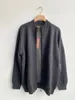 Mens Knit Winter Loro Piana Cashmere Thick Coat Dark Grey Sweaters