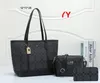 3 pezzi Topo Quality New Classic Borsa a tracolla Borsa in pelle da donna Tote Borsa a tracolla Messenger nera Borse a tracolla Borse sfdjhj Portafoglio regalo