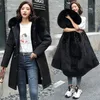 Women's Down Parkas 6XL Winter Jacket 2023 Women Parka Clothes Long Coat Wool Liner Hooded Fur Collar Thick Warm Snow Wear Padded 231026