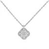 Collier de trèfle à quatre feuilles avec diamant Designer Ensemble de bijoux Frivole Pendentif Colliers Bracelet Boucle d'oreille Or Argent Fleur Nec274g