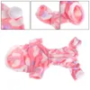 Dog Apparel Cold Weather Coat For Puppy Pajamas Soft Cotton Pet Clothes Fleece Pullover With Pink Heart