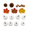 Decoratieve bloemen kunstmatige pompoenen decoratieset woondecoratie voor feest herfst herfst tafelblad