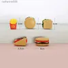 Kitchens Play Food Children Kitchen Toys Hamburger Set Play House Mini Artificial Food Fries Plastic Models Pretend Play Kids Educational Toy GiftsL231026
