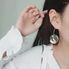 Baumelnde Ohrringe, koreanische Mode für Frauen, Statement, rund, Acryl, 2023, chinesischer Schmuck, Zubehör