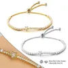 Pulseras de encanto Dinglly Fine Zirconia Piedra Meteor Starlink Pulsera Brazalete Tirar Hebilla Ajustable Estilo Boho para Mujeres Hombres Jewe284y