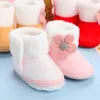 First Walkers Cute Princess baby shoes soft winter toddler Boys and girls with cashmere socks born Warming Shoes 231026