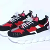 2023 Designer Casual Shoes Top Quality Chain Reaction Wild Jewels Chain Link Trainer Shoes Sneakers EUR 36-47