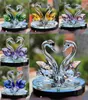 Crystal Glass Animal Figurines Paperweight Feng Shui Crafts Figurine Art & collection For Home Wedding Decor Kids Gifts1109606