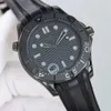 Montre de plongée 300 pour hommes Black Warrior de haute qualité 8806 Cadran en céramique à remontage automatique avant et arrière Miroir saphir Superluminova Bracelet en caoutchouc Montres de luxe pour hommes