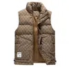 B2088 letter plaid designer mens vest zipper puffer vest bodywarmer down cotton mens gilet sleeveless winter jacket coat