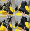 designer boots women platform boot silhouette Ankle martin booties real leather best quality classic lace up brand casual outside 98A