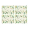 Table Napkin Summer Runner And Placemats Green Leaves Spring Atmosphere Linen Tables 13x72 12x18