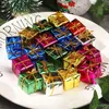 Christmas Decorations Wholesale Mini Xmas Foam Gifts Boxes Ornaments Tree Present Hanging Pendants for Navidad Party Decoration Supplies 231026