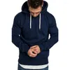 Sweats à capuche pour hommes 3D pull à capuche couleur unie quotidien décontracté haut paresseux manteau de sport col rond sweat à capuche basique