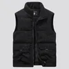 Coletes masculinos inverno acolchoado colete masculino veludo casacos sem mangas jaquetas quentes harajuku leve puffer homens plus size 6xl